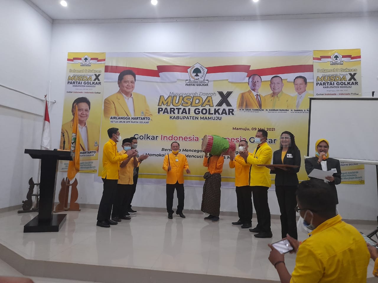 Ini Harapan Aras Tammauni Saat Membuka Musda Golkar Mamuju